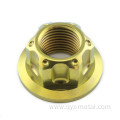 Titanium Alloy GR5 Flanged Axle Nut